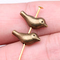Bird Metal Beads 15mm Vintage Alloy Animal Design 30pcs 3