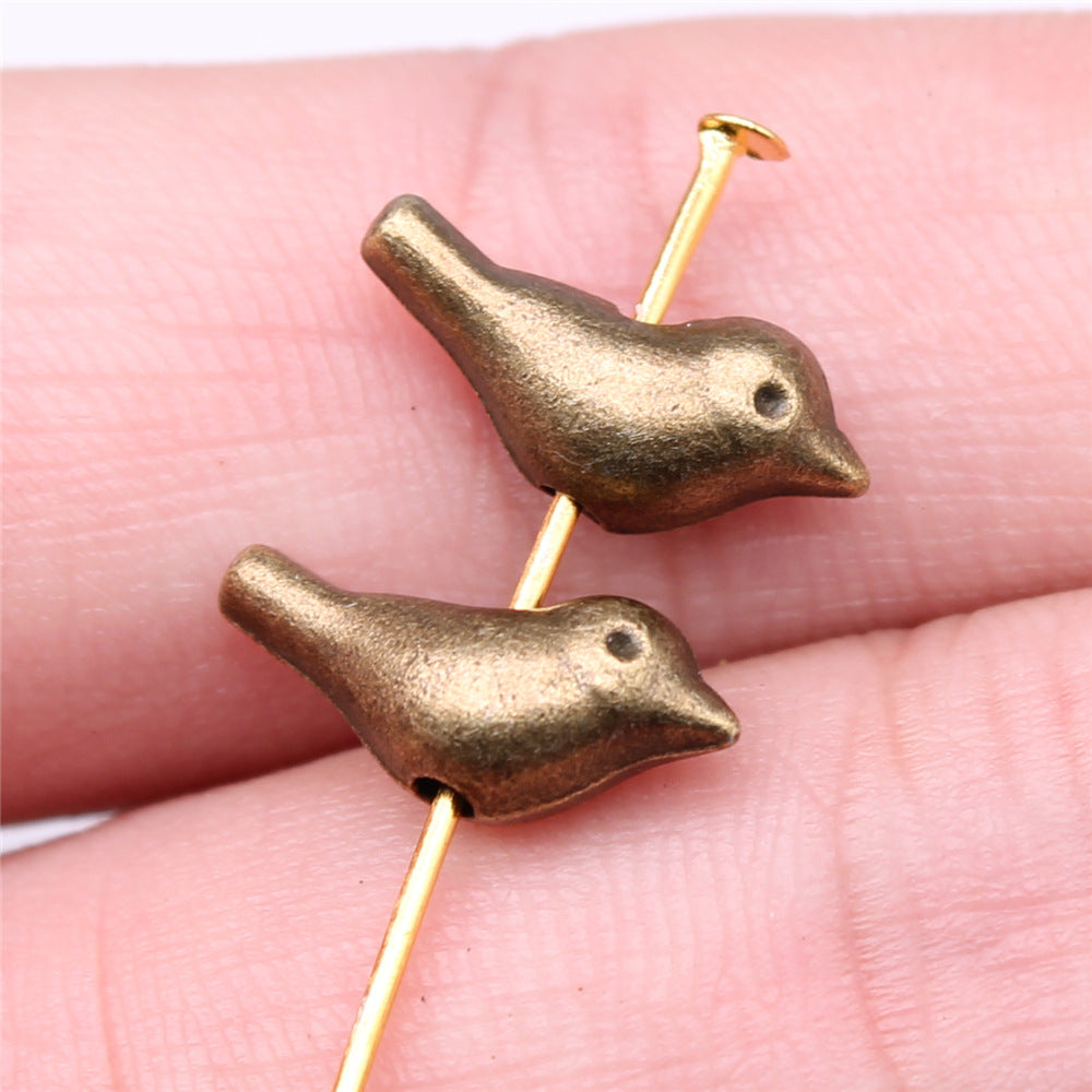 Bird Metal Beads 15mm Vintage Alloy Animal Design 30pcs 3