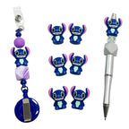 Silicone 3D Focal Beads Stitch Character Sitting Pose 6