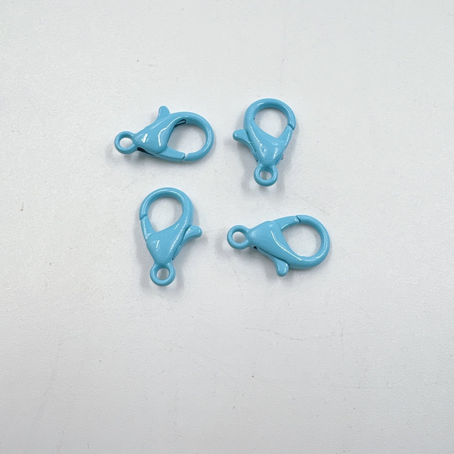 Zinc Alloy Lobster Clasp Keychain Findings 12mm Baking Painted 100pcs 14