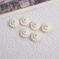 Acrylic Flower Spacer Beads 9mm Baking Painted 100pcs 4