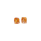 Lampwork Glass Beads Cube 10mm Blooming Colors Glossy 10pcs 5