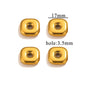 Stainless Steel Geometric Spacer Beads 5pcs 13