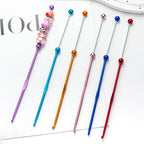 Beadable Crochet Hooks Metallic Slim Polished 3.0mm to 6.0mm