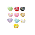 Double Sided Heart and Perfume Bottle Metal Beads 13/16mm Painted Alloy 10pcs 2