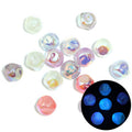 Glow Faceted Geometry Acrylic Beads 14-18mm Mixed Colors 50pcs 6