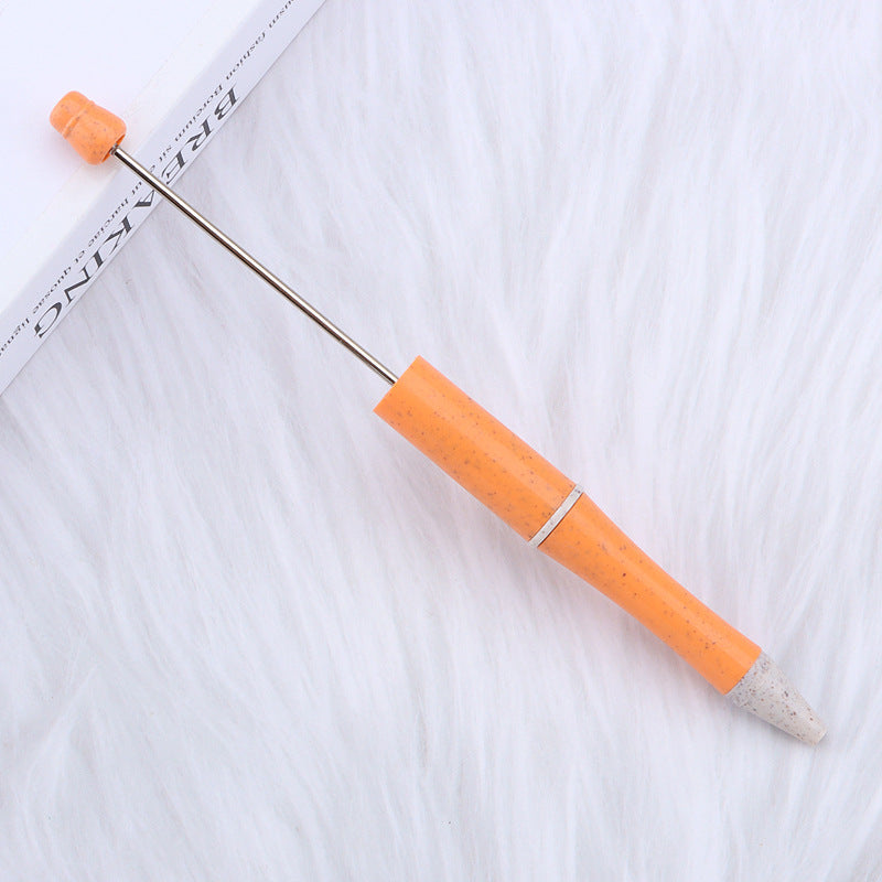 Beadable Pen Biodegradable ABS Wheat Straw Speckled Pastel Colors 7