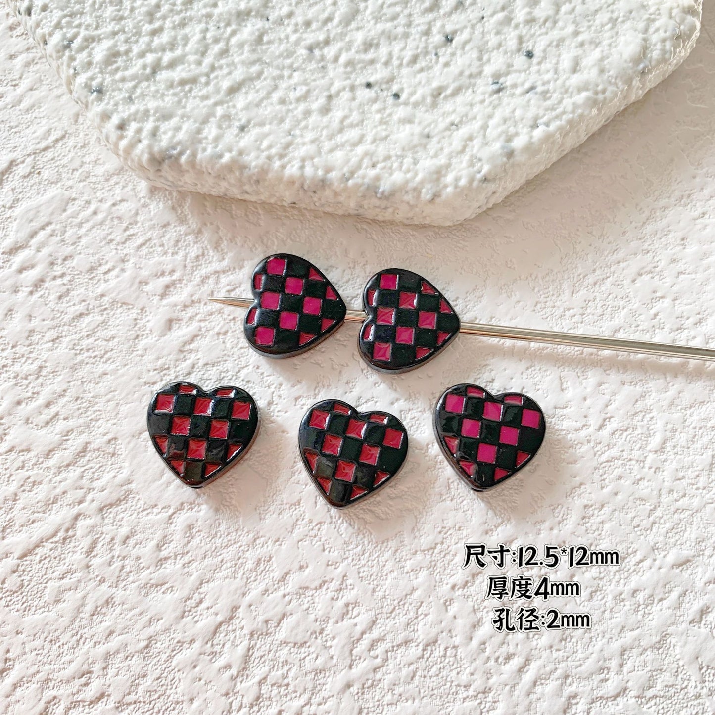 Candy Clown Metal Beads Colorful Painted Alloy 10pcs 13