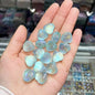 Glitter Heart Clover Resin Beads 18mm Lavender Iridescent 20pcs 6
