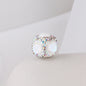 Opal Wrapped Polymer Clay Square Rhinestone Beads 20mm 6pcs 8
