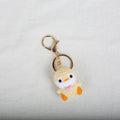 Crochet Penguin Keychain Pastel Colors with Bow Tie 1pc 6