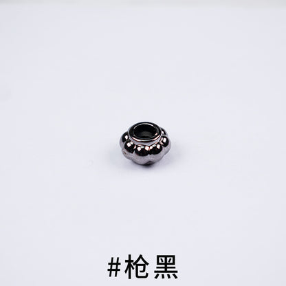 Acrylic Large Hole Spacer Beads 13mm UV Plating 100pcs 14