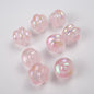 UV Plating Twisted Acrylic Beads 17mm Glitter Powder 50pcs 6