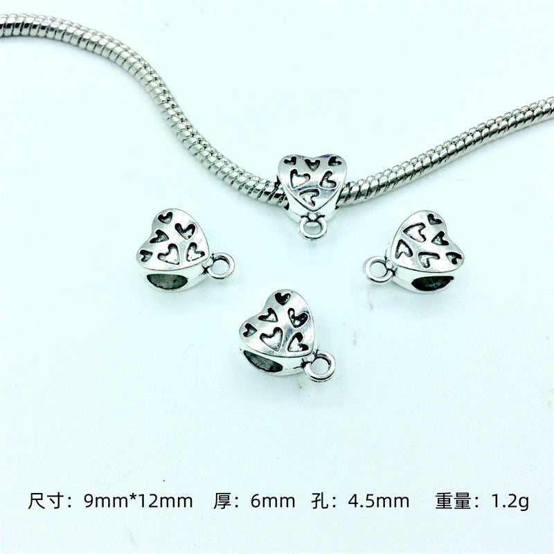 Alloy Bead-hanger Spacer Beads Large Hole 200pcs 13