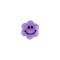 Flower Acrylic Beads 6-9mm Smiling Face Flat Pastel Mixed 100pcs 8