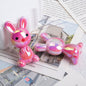 Plating Rabbit Acrylic Beads 38mm Dual Color Glossy 10pcs 6