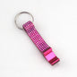 Rhinestone Bottle Opener Keychain Aluminum Alloy Multi Functional 12