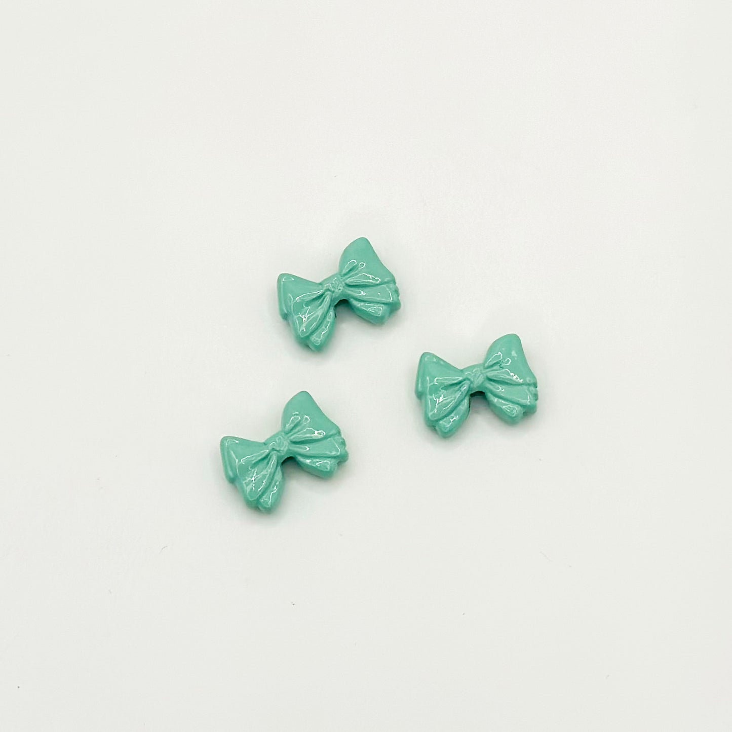 Bow Metal Beads 12mm Glossy Baking Painted Alloy 20pcs 12