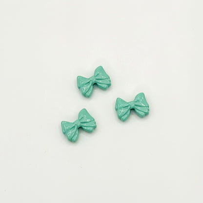 Bow Metal Beads 12mm Glossy Baking Painted Alloy 20pcs 12