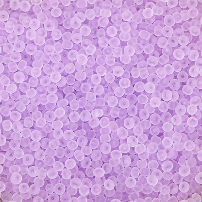 Transparent Frosted Seed Glass Beads 2mm with 1mm Hole 660pcs 24