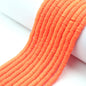 Flat Clay Beads 6mm Solid Color Smooth Polymer Disc 10strands 13
