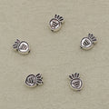 Carrot Metal Beads 11mm Vintage Silver Tone Alloy 40pcs 3