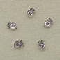 Carrot Metal Beads 11mm Vintage Silver Tone Alloy 40pcs 3