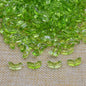 Gradient Tulip Petals Leaves Glass Beads Petal 9mm Leaf 14mm 100pcs 18