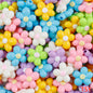 Glow In The Dark Five-Petal Flower Acrylic Beads 21mm Bicolor 10pcs 25