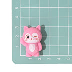 3D Pink Kitten Resin Beads 31mm Playful Textured Design 10pcs 5