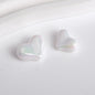 Solid Color Plating Heart Acrylic Flat Beads 13mm 17mm 250pcs 10