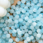 Frosted Round Glass Beads 10mm Jade Crushed Texture 30pcs 11