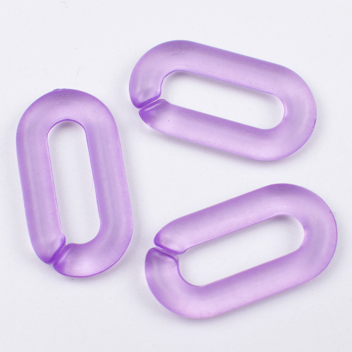 Matte Clear Acrylic Open Chain Links 20mm Colorful 100pcs 8