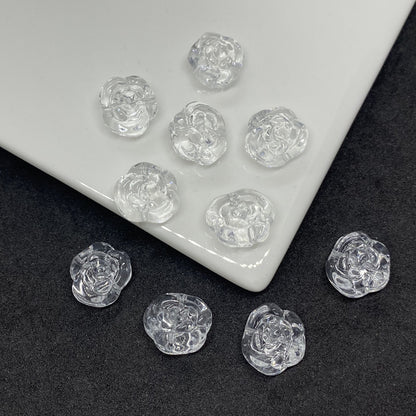 Czech Glass Beads Rose 12mm Soft Purple Pink 100pcs 19