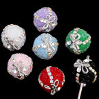 Square Rhinestone Beads 18mm 19mm Imitation Granulated Sugar Gift Box 2pcs 3