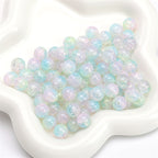 Crackle Round Glass Beads 8mm Multicolor Mixed 30pcs 18