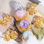 Alloy Bow Bead Caps 20mm Colorful 20pcs 7