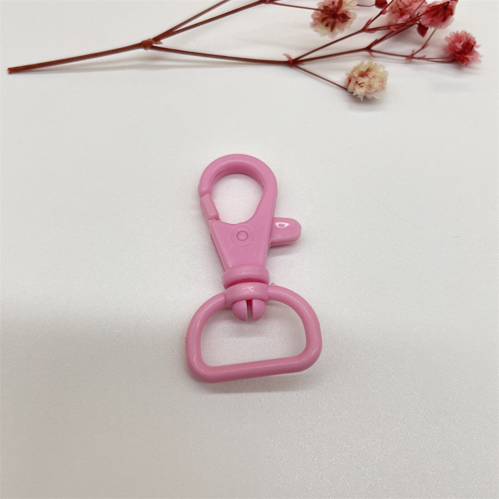 Colorful Plastic Swivel Snap Hook Keychain Clasps 40mm 20pcs 10