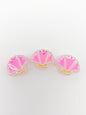 Glow Scallop Acrylic Beads 24mm Pastel Luminescent 50pcs 20