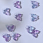 Phoenix Tail Butterfly Glass Beads 12x15mm Translucent Mixed Colors 50pcs 18