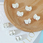 Bow Metal Beads 12mm Alloy Bow-Shaped with 4mm Hole 40pcs 2