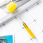 Beadable Pen Plastic Multicolor Fur Ball 4 Ink Colors 1pc 13