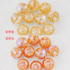 Colorful Crown Inside Round Resin Beads 16mm 10pcs 5