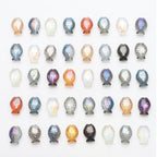 Electroplated Fish Glass Beads 10x14mm Japanese Style Perforated 30pcs 3