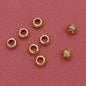 Alloy Ripple Patterned Spacer Beads 7mm Large Hole 1pc 7