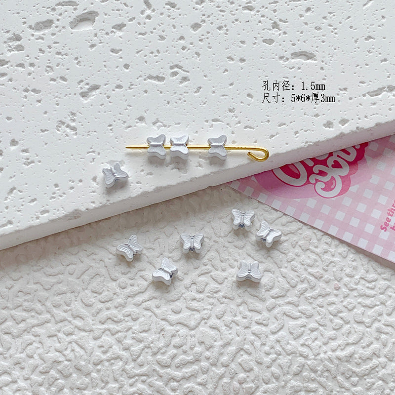 Star Butterfly Metal Beads 5mm Candy Colored Baked Painted 20pcs 6