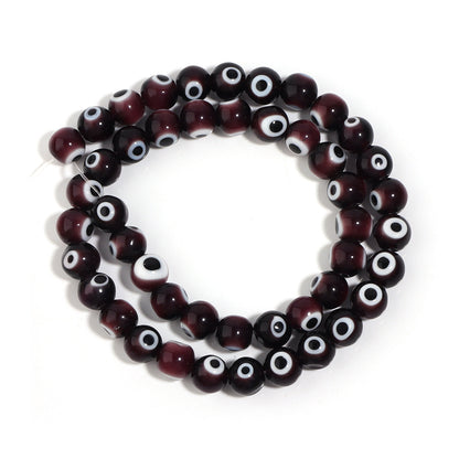 Lampwork Millefiori Evil Eye Glass Beads 4mm Antique Style 90pcs 19