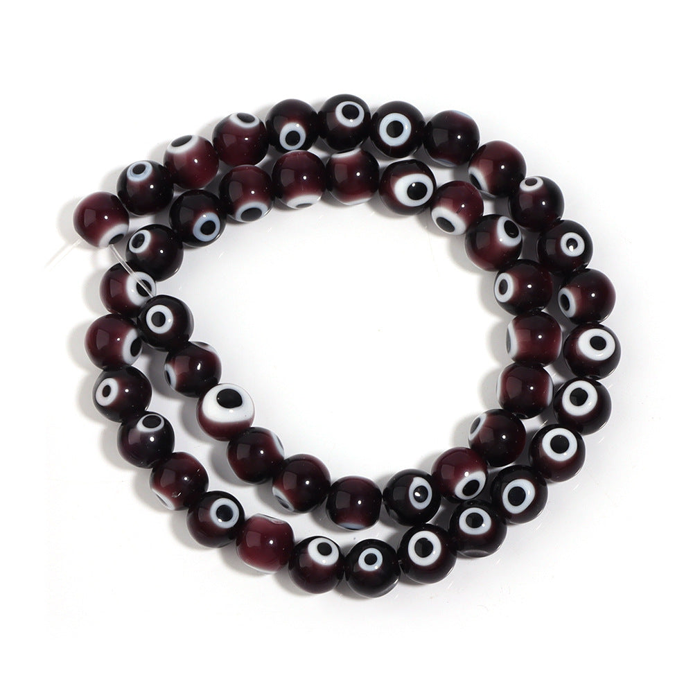 Lampwork Millefiori Evil Eye Glass Beads 4mm Antique Style 90pcs 19