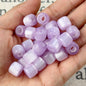 Gradient Color Resin Barrel Beads 10mm Chunky Navy to Sky Blue 10pcs 11