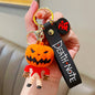 Cartoon Halloween Pumpkin Man Keychain Playful Spooky Character 7